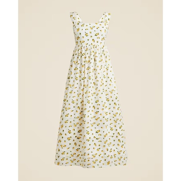 J.Crew Squareneck midi‎ dress in budding rose print Size 2 - Picture 2 of 8